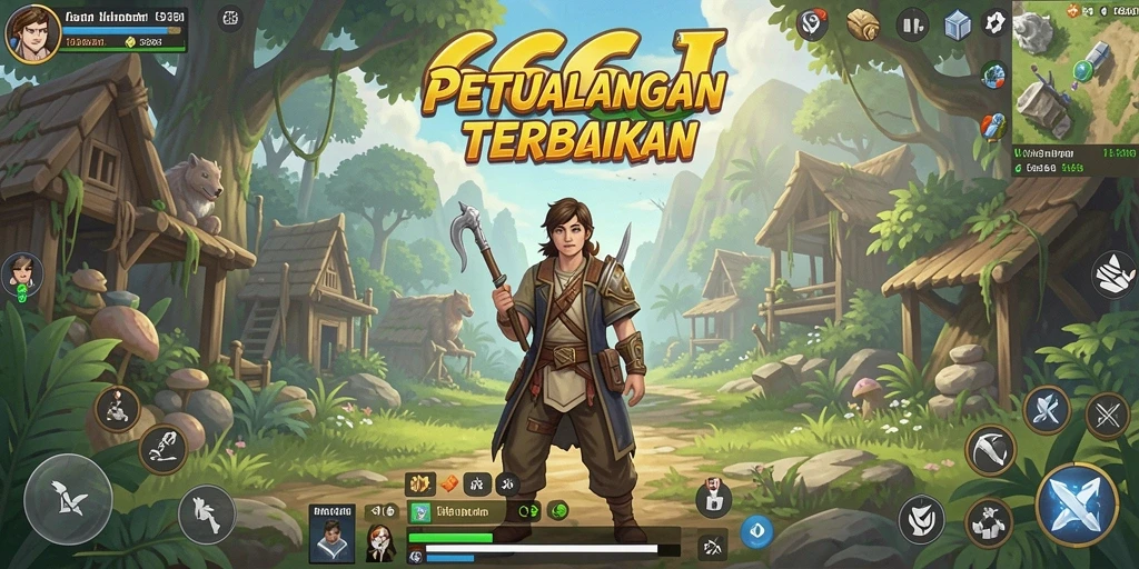 Tampilan gameplay 666J yang penuh aksi dan petualangan.