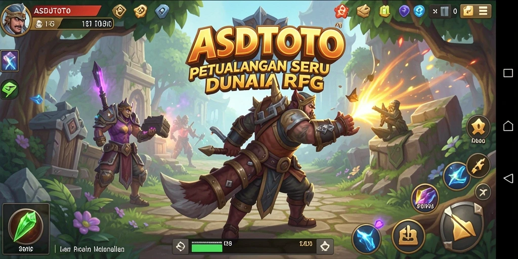 Screenshot gameplay ASDTOTO menampilkan petualangan mendebarkan dalam RPG.
