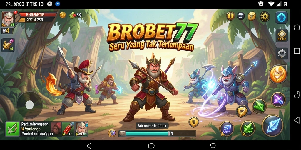 Tampilan gameplay <strong>BROBET77</strong> yang menakjubkan saat menjelajahi dunia petualangan.