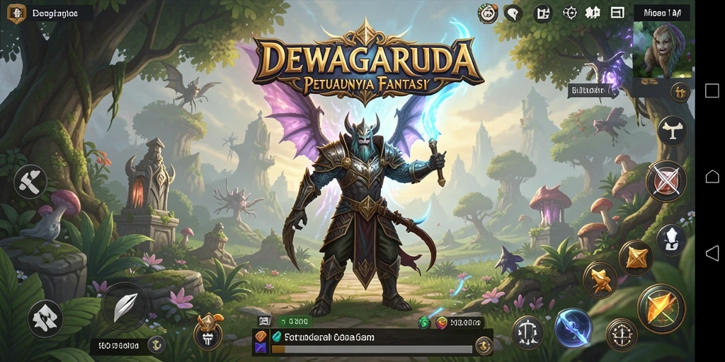 Gameplay seru di dunia fantasi DEWAGARUDA.