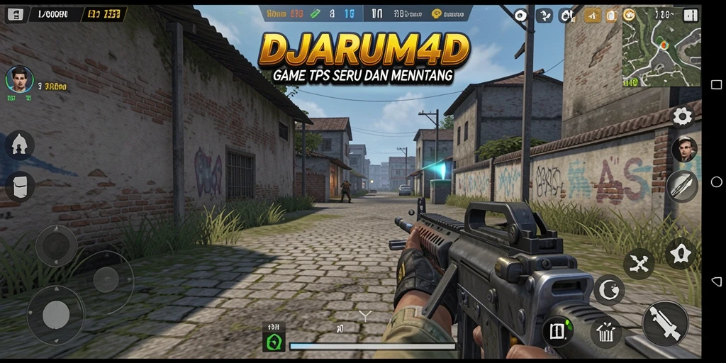 Tampilan gameplay DJARUM4D yang seru saat bertempur.