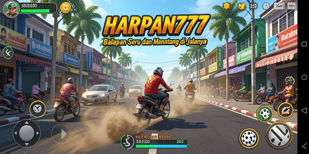 Gameplay seru dan menegangkan di lintasan balap HARAPAN777.