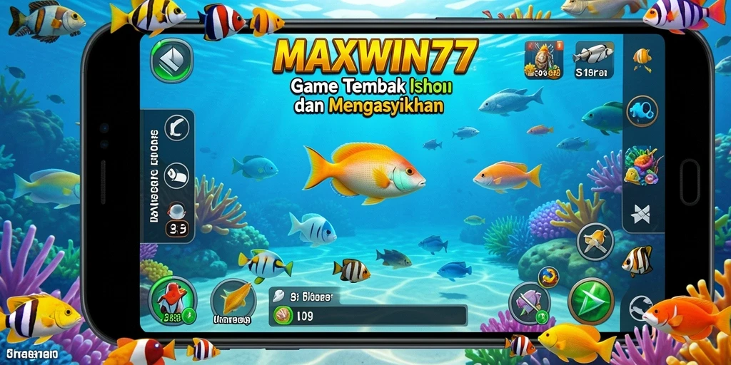 Tangkapan layar MAXWIN77 menunjukkan aksi menembak ikan yang seru dan menantang.