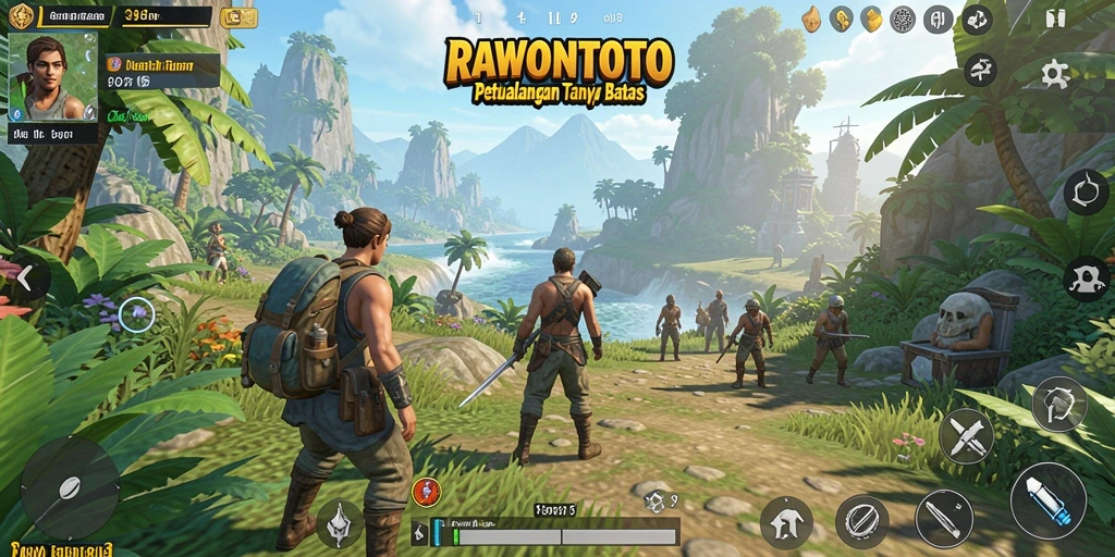 Screenshot gameplay menunjukkan eksplorasi dunia terbuka yang indah dan kaya.