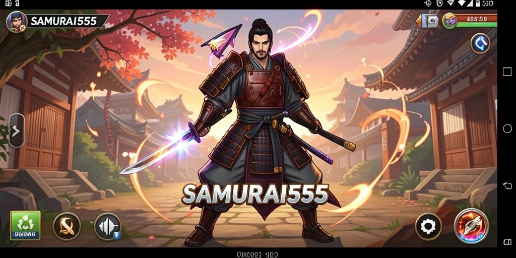 Tampilan gameplay SAMURAI555 yang seru dan dinamis.