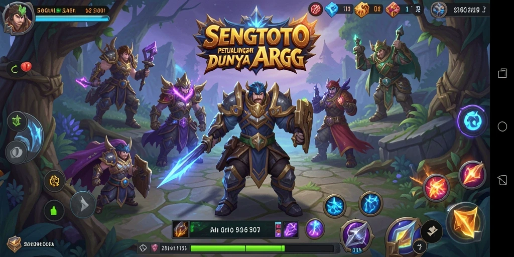 Screenshot utama SENGTOTO menampilkan aksi pertempuran yang mendebarkan.
