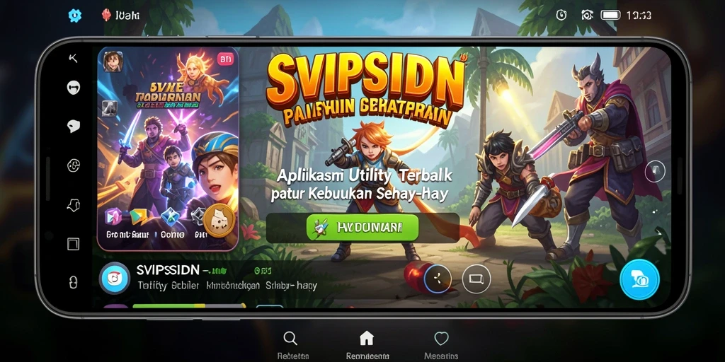 Tampilan utama SVIPSIDN dengan fitur Utility yang canggih.