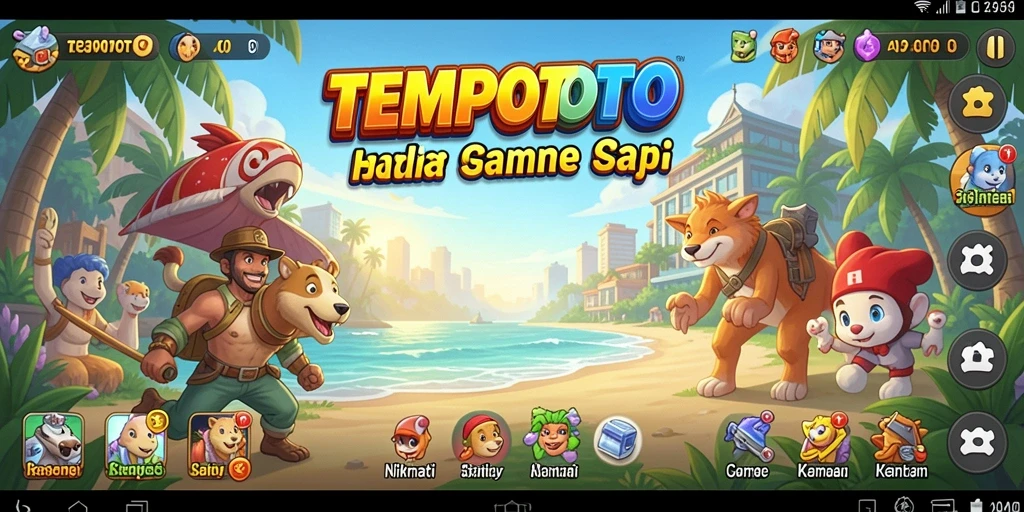 Screenshot TEMPOTOTO menampilkan gameplay seru dengan grafis yang menarik.